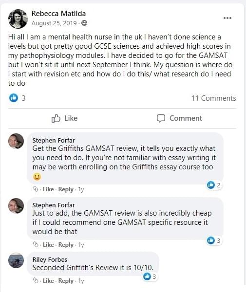 Gamsat Online Feedback