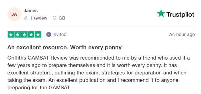 Gamsat Review Feedback